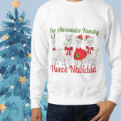Weihnachtsfamilie Alpaca Fleece Navidad T-Shirt