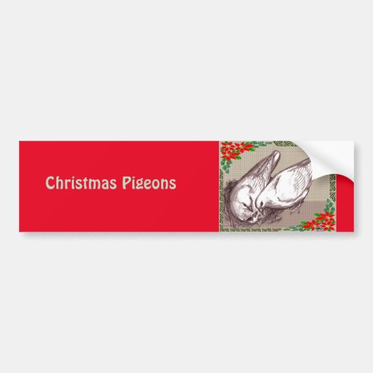 Weihnachtsfamilie Autoaufkleber (Vorne)