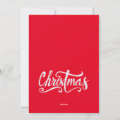 Weihnachtsfamilie, Baby Weihnachtskarte Feiertagskarte (Rückseite)