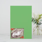 Weihnachtsfamilie Briefpapier (Stehend Vorderseite)