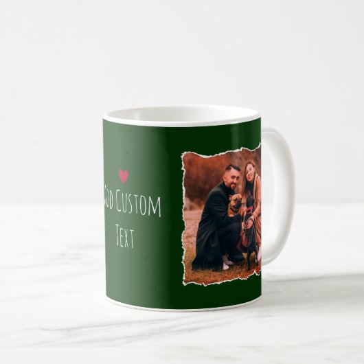 Weihnachtsfamilie Custom Foto Geschenk Tasse (VorderseiteRechts)