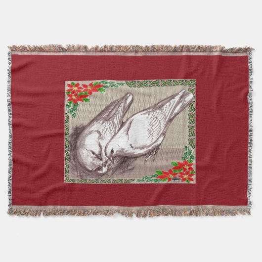 Weihnachtsfamilie Decke (Vorderseite)