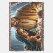 Weihnachtsfamilie Decke (Vorderseite Vertikal)