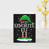 Weihnachtsfamilie des Weihnachtsmanns passt zu Xma Karte (Gelbe Blume)