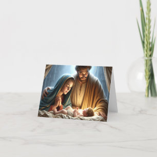 Weihnachtsfamilie Feiertagskarte