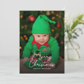 Weihnachtsfamilie Feiertagskarte (Stehend Vorderseite)