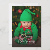 Weihnachtsfamilie Feiertagskarte (Vorderseite)