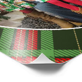 Weihnachtsfamilie Foto 11 x 14 Kariert (Ecke)