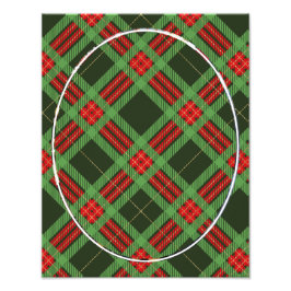 Weihnachtsfamilie Foto 11 x 14 Kariert