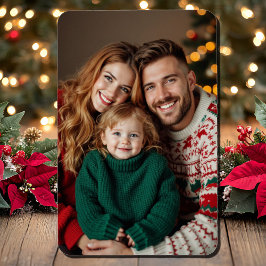 Weihnachtsfamilie Foto 4 x 6 Die Drei von uns Magnet