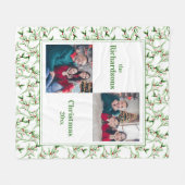 Weihnachtsfamilie Foto Fleece Blanket (Vorderseite (Horizontal))