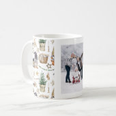 Weihnachtsfamilie Foto Gnome Bauernskandi Kaffeetasse (Vorderseite Links)