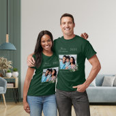 Weihnachtsfamilie Foto Kegel-Namen T-Shirt