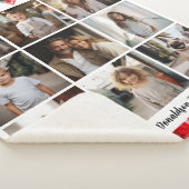 Weihnachtsfamilie Foto Vintag Classic Rustikal Sherpadecke (3/4)