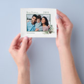 Weihnachtsfamilie Foto weiß Kegel modernes Budget Flyer (Gruppe)