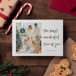 Weihnachtsfamilie Foto | Wunderbarer Urlaub Postkarte<br><div class="desc">Weihnachtsfamilie Foto | Wunderbarer Urlaub</div>