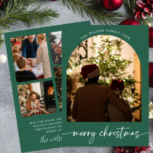 Weihnachtsfamilie Frohe Weihnachtskarte Feiertagskarte