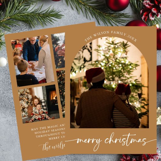 Weihnachtsfamilie Frohe Weihnachtskarte Feiertagskarte