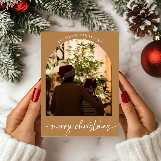 Weihnachtsfamilie Frohe Weihnachtskarte Feiertagskarte