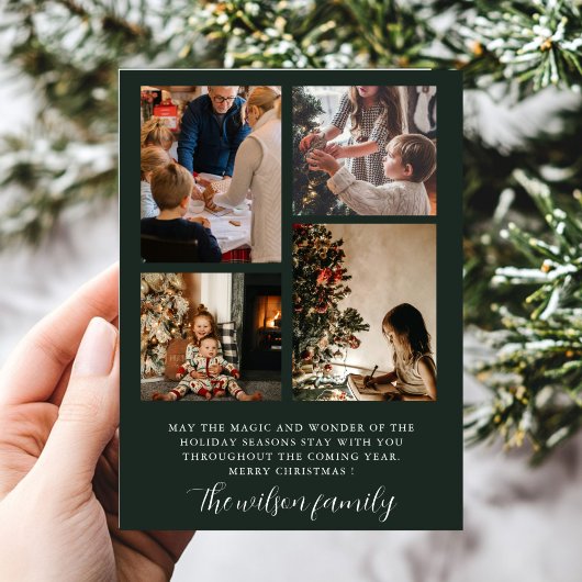 Weihnachtsfamilie Frohe Weihnachtskarte Feiertagskarte