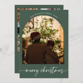 Weihnachtsfamilie Frohe Weihnachtskarte Feiertagskarte (Vorne/Hinten)