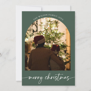 Weihnachtsfamilie Frohe Weihnachtskarte Feiertagskarte