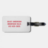 Weihnachtsfamilie Gepäckanhänger (Rückseite horizontal)