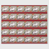 Weihnachtsfamilie Geschenkpapier (Flach)