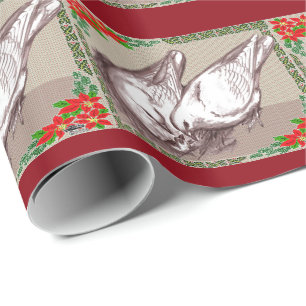 Weihnachtsfamilie Geschenkpapier