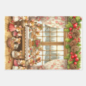 Weihnachtsfamilie Geschenkpapier Set (Vorderseite 2)