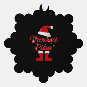 Weihnachtsfamilie im Vorschulalter passend Ornament Karte