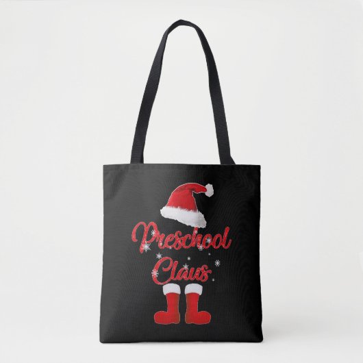 Weihnachtsfamilie im Vorschulalter passend Tasche (Vorderseite)