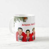 Weihnachtsfamilie Kaffee Tasse (Vorderseite Links)