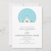 Weihnachtsfamilie Karaoke Kirche Einladung (Vorderseite)