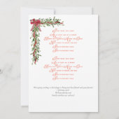 Weihnachtsfamilie Karaoke Kirche Einladung (Rückseite)