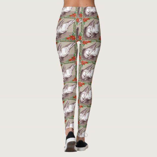Weihnachtsfamilie Leggings (Rückseite)