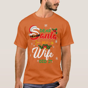 Weihnachtsfamilie Lieber Weihnachten Meine Ehefrau T-Shirt