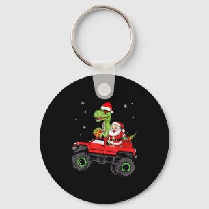Weihnachtsfamilie Matching Santa Truck Dinosaur Bo Schlüsselanhänger