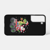 Weihnachtsfamilie Matching Santa Truck Dinosaur Samsung Galaxy Hülle (Rückseite (Horizontal))
