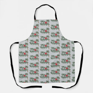 Weihnachtsfamilie Mele Kalikimaka Hawaii Strand Schürze