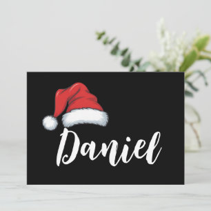 Weihnachtsfamilie mit Namen  Feiertagskarte