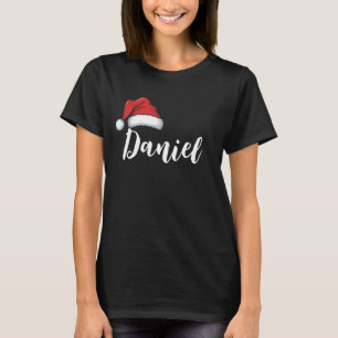 Weihnachtsfamilie mit personalisiertem Namen  T-Shirt
