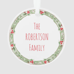 Weihnachtsfamilie NAMES Holiday Keepake Ornament