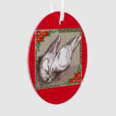 Weihnachtsfamilie Ornament (Vorderseite)