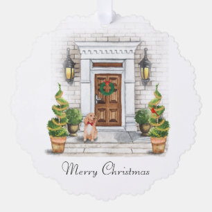 Weihnachtsfamilie Ornament Karte