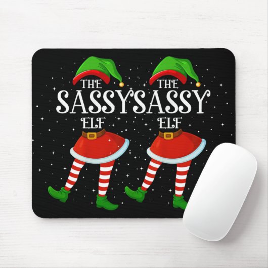 Weihnachtsfamilie passende Frauen Mädchen Der Sy-E Mousepad (Mit Mouse)