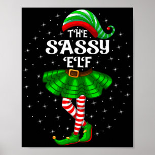 Weihnachtsfamilie passende Frauen Mädchen Mutter D Poster