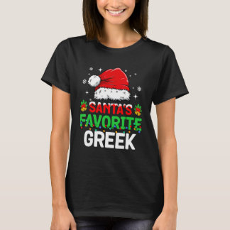 Weihnachtsfamilie passt am liebsten in Griechenlan T-Shirt