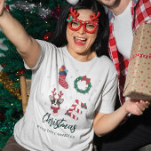 Weihnachtsfamilie passt auf Kundenwunsch T-Shirt