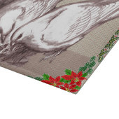 Weihnachtsfamilie Schneidebrett (Ecke)